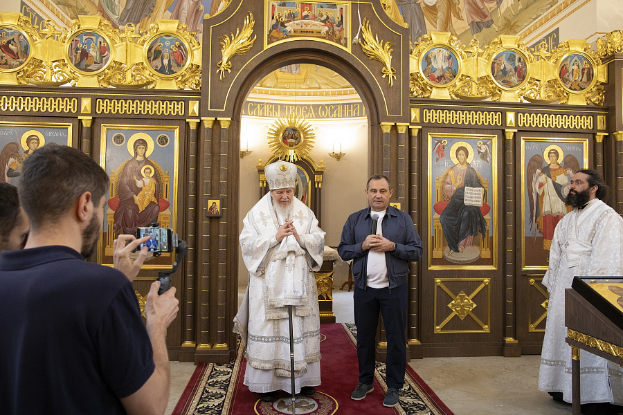 Великое освящение храма праведного Феодора Ушакова в Купавне